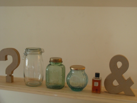 shelves - vintage jars