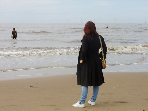 Anthony Gormley's beach installation - Liverpool
