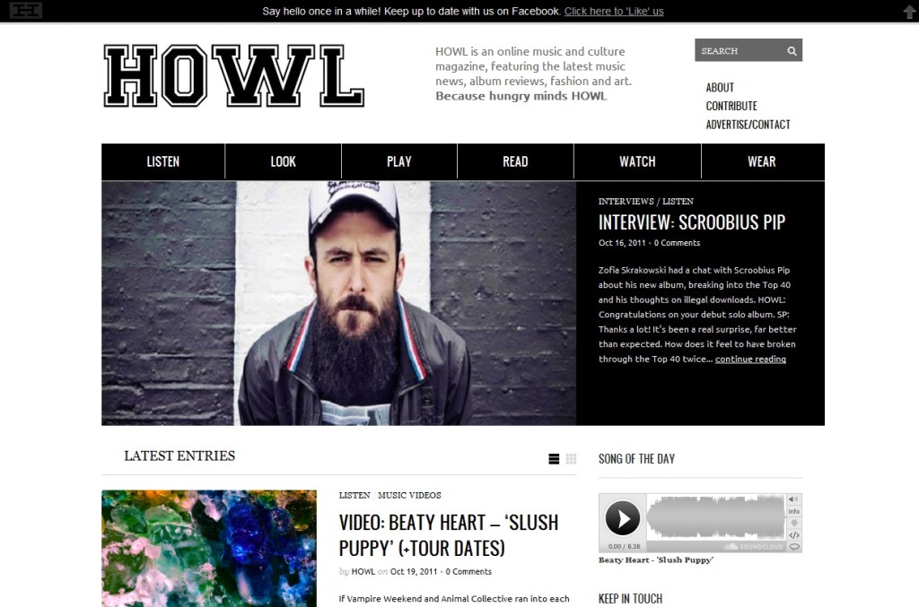 Howl - The Online Music & Culture Magazine