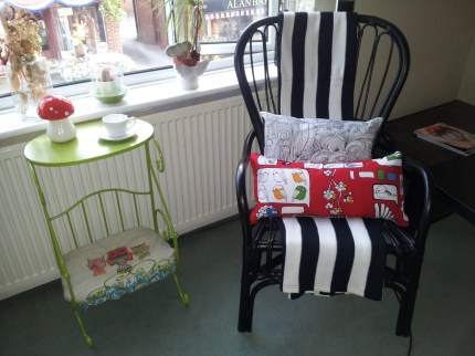 Black rattan Ikea chair