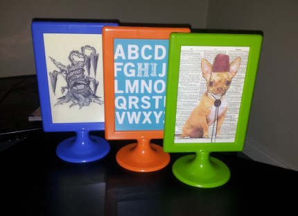 Coloured frames from Ikea - Cute postcards