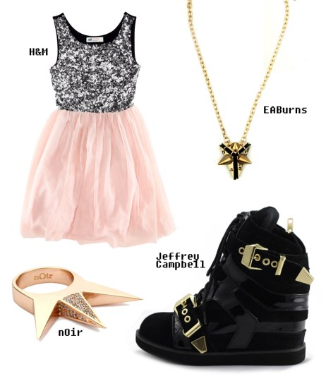 Styling up a pretty party dress