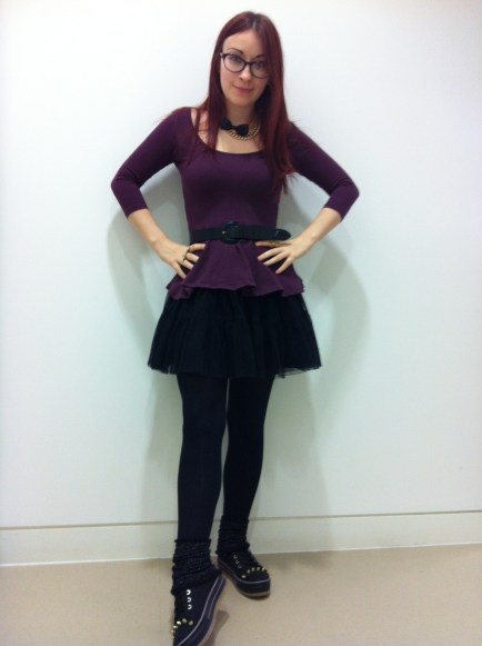 Studded platform plimsolls