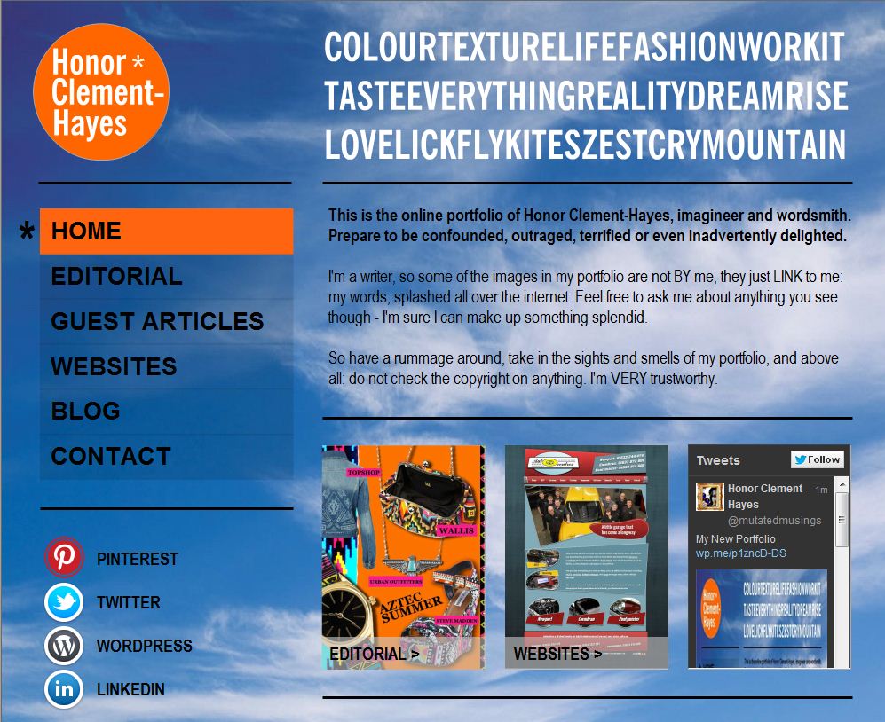 Honor Clement-Hayes - Portfolio