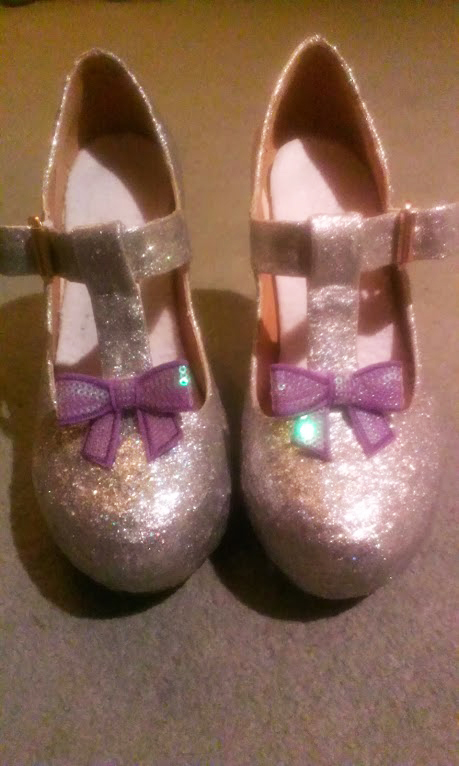 Glitter Mary Janes