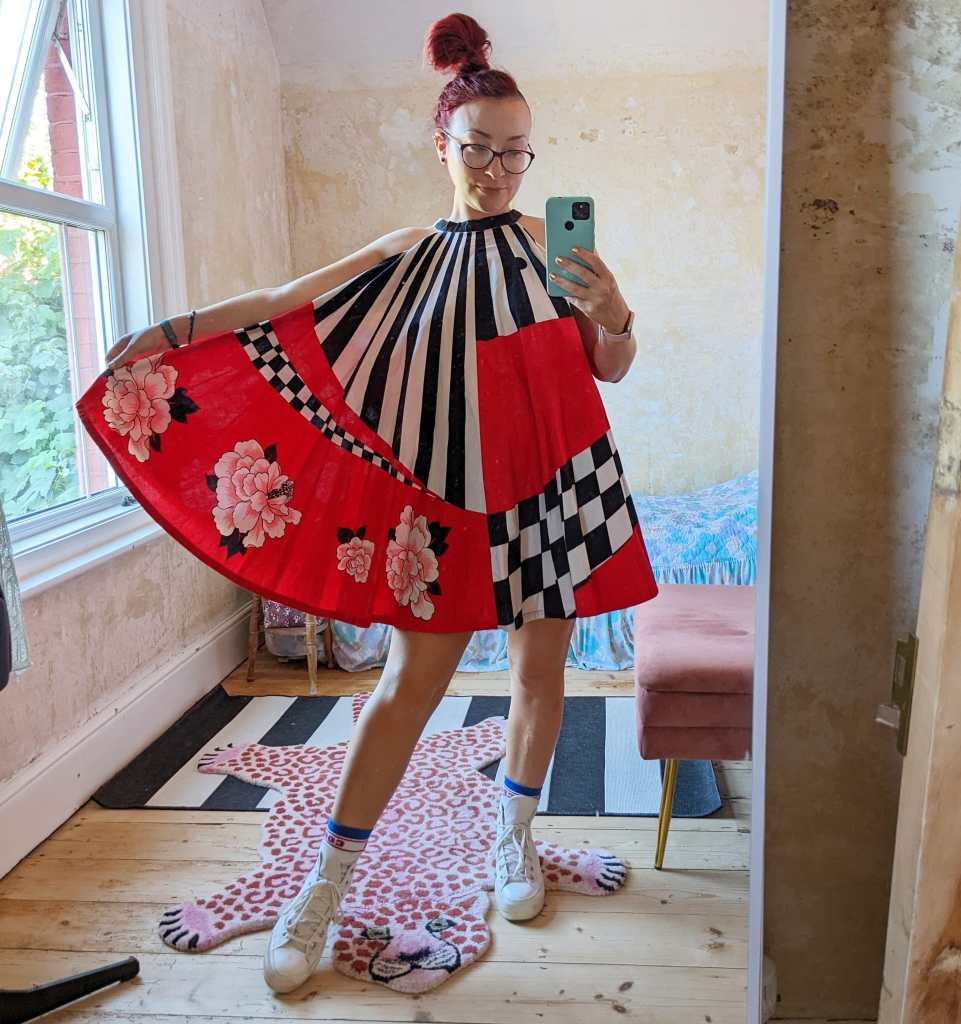 Honor wearing the dress